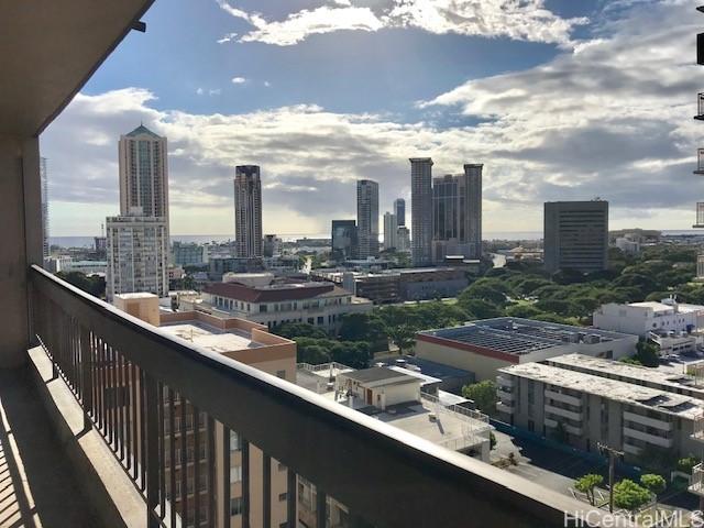 775 Kinalau Pl Unit 1204, Honolulu, HI 96813 - balcony featuring a skyline view