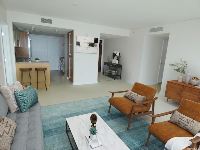 1177 Queen St Unit 3405, Honolulu, HI 96814 - living room with light colored carpet