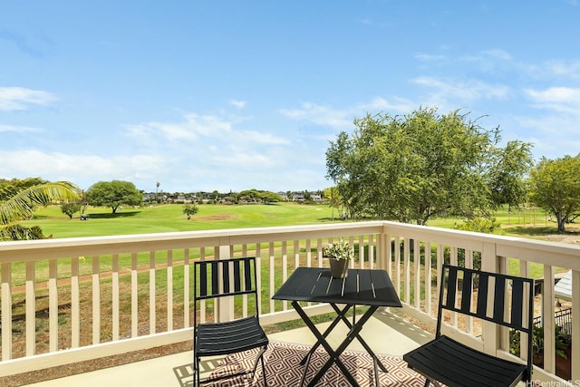 91-497 Kuhialoko St, Ewa Beach, HI 96706 - deck with view of golf course and a yard