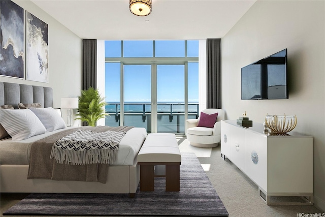 1189 Waimanu St Unit 4301, Honolulu, HI 96814 - carpeted bedroom featuring a wall of windows