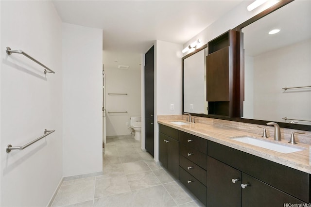 1189 Waimanu St Unit 4301, Honolulu, HI 96814 - bathroom with double vanity and tile patterned flooring
