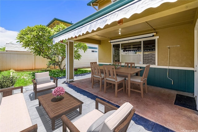 91-324 Kailike Pl, Ewa Beach, HI 96706 - view of patio with outdoor dining area and an outdoor hangout area