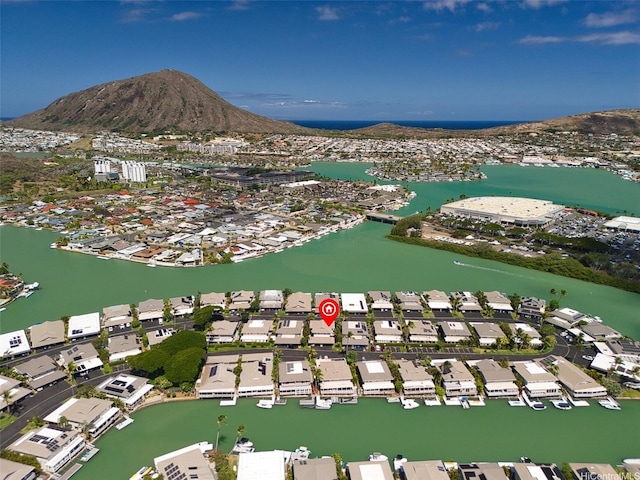 356 Opihikao Pl Unit 542, Honolulu, HI 96825 - aerial view of property's location featuring a water and mountain view and nearby suburban area
