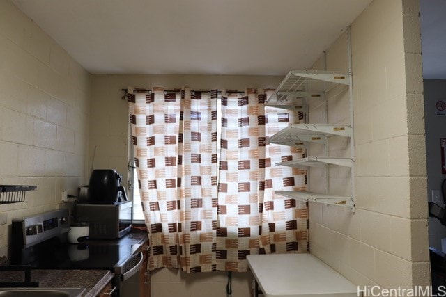 94-245 Leowahine St Unit 3009, Waipahu, HI 96797 - bathroom featuring concrete block wall
