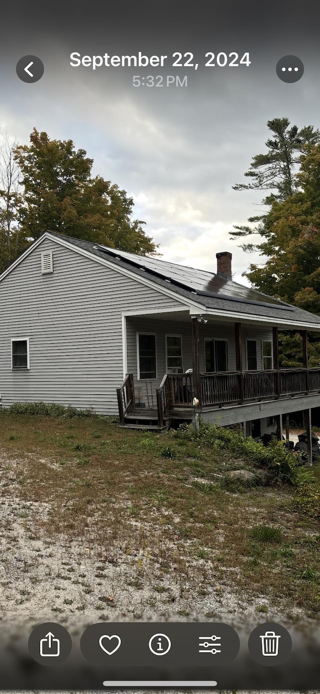 view of front of home with a porch