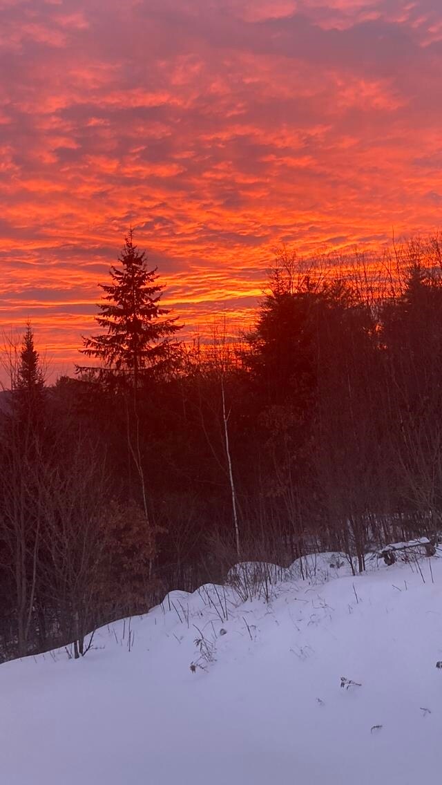 view of snowy view