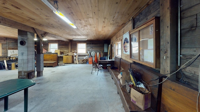 275 Mica Mine Rd, Unity, NH 03743 - interior space featuring wood ceiling