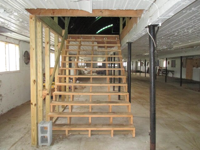 view of basement