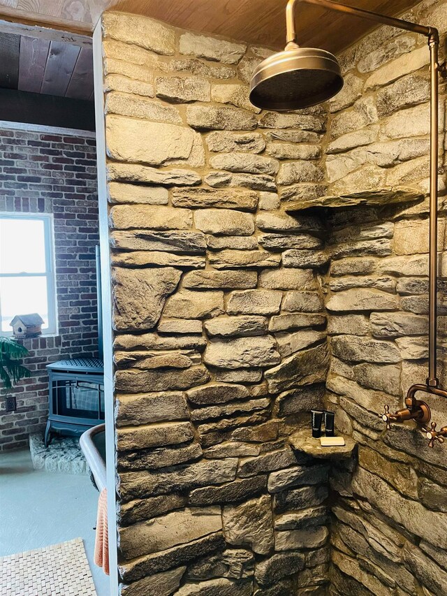 43 Jackson Lodge Rd, Canaan, VT 05903 - details featuring wooden ceiling