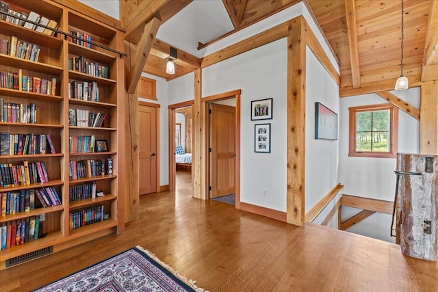 interior space featuring hardwood / wood-style flooring