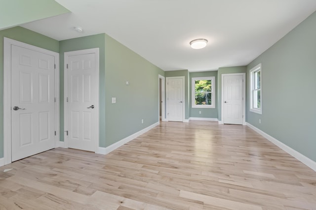 interior space featuring light wood-type flooring