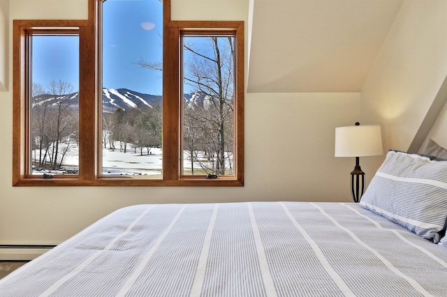 bedroom featuring baseboard heating