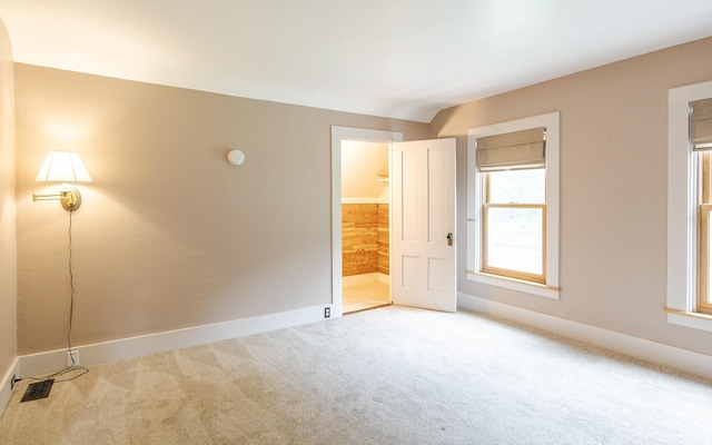 view of carpeted empty room