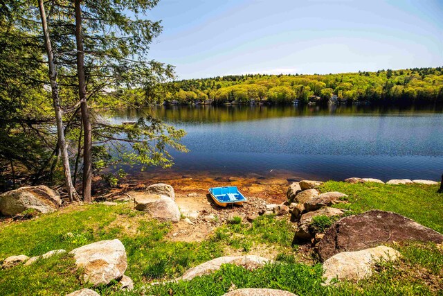 view of property view of water