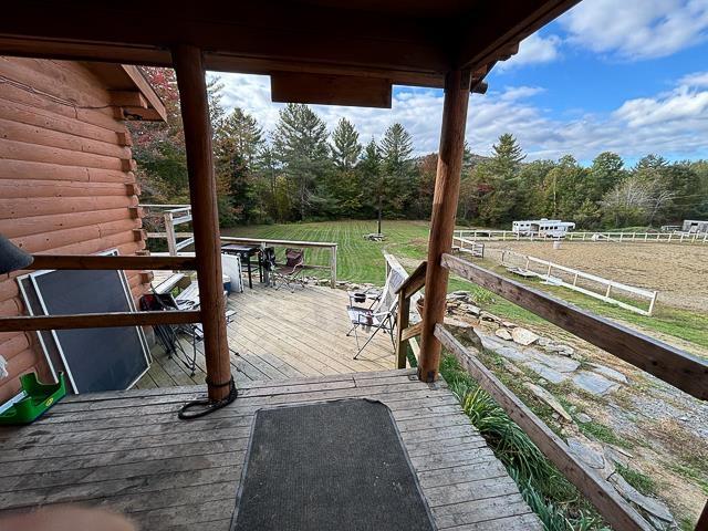 17 Tracy Hill Rd, Northfield, VT 05663 - view of wooden deck