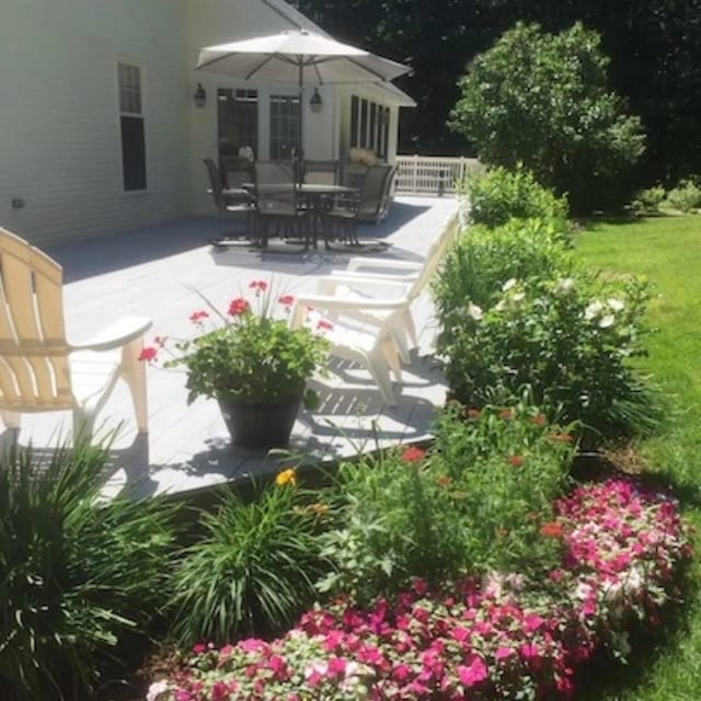 exterior space with a patio