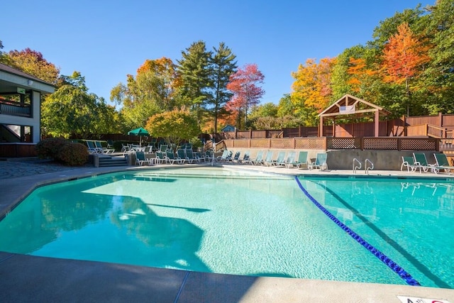 view of pool