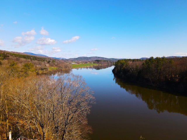 property view of water with a mountain view