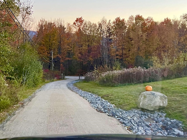 view of home's community with a view of trees