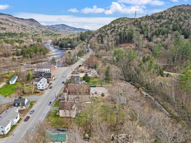 bird's eye view featuring a mountain view