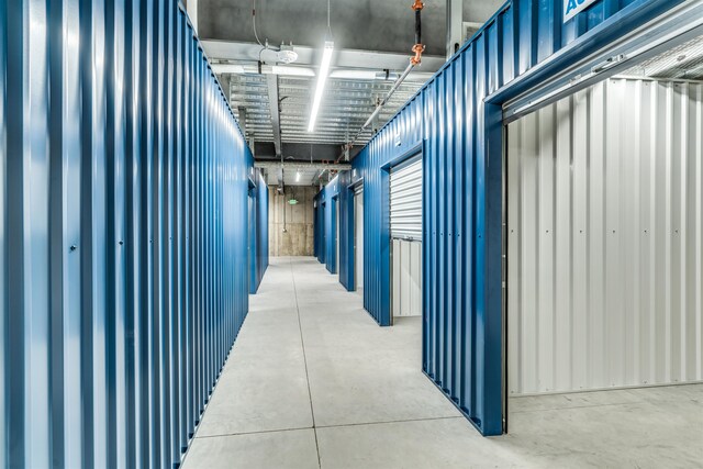 view of storage area