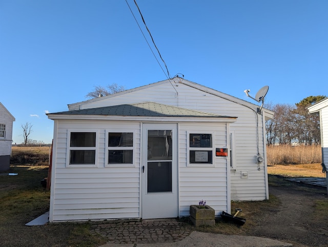 view of rear view of property