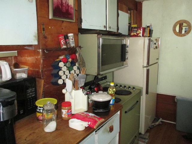 kitchen with white cabinetry