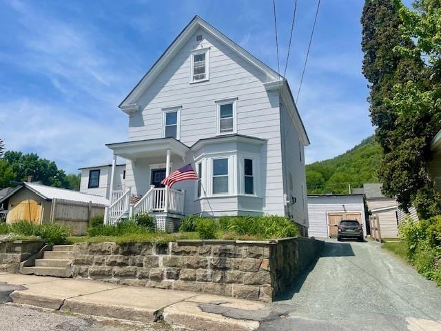 view of front of house with a porch