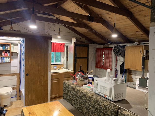 interior space featuring a sink
