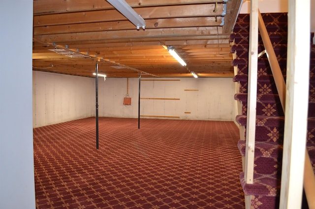 view of basement