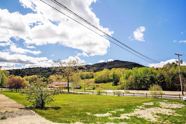 property view of mountains featuring a rural view