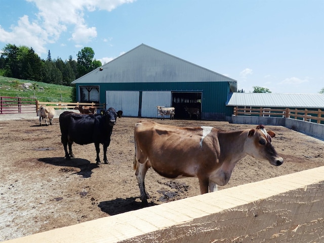 view of horse barn