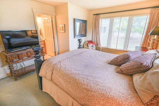 bedroom featuring carpet flooring