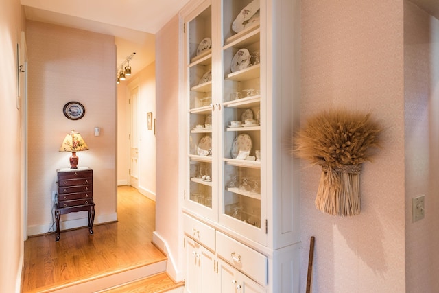 interior space featuring light hardwood / wood-style floors