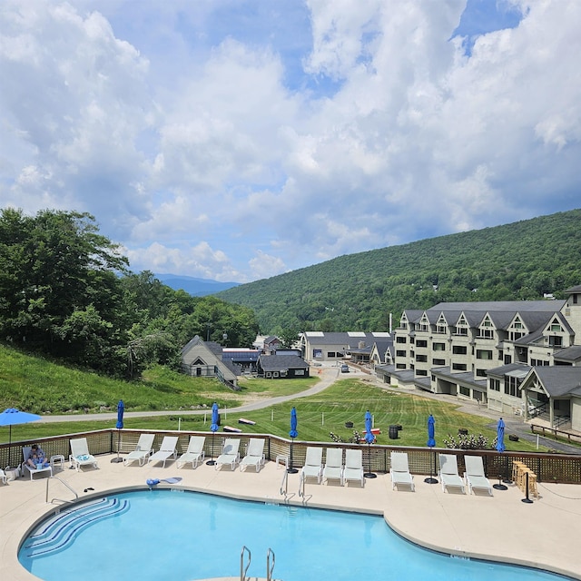 view of pool with a patio area