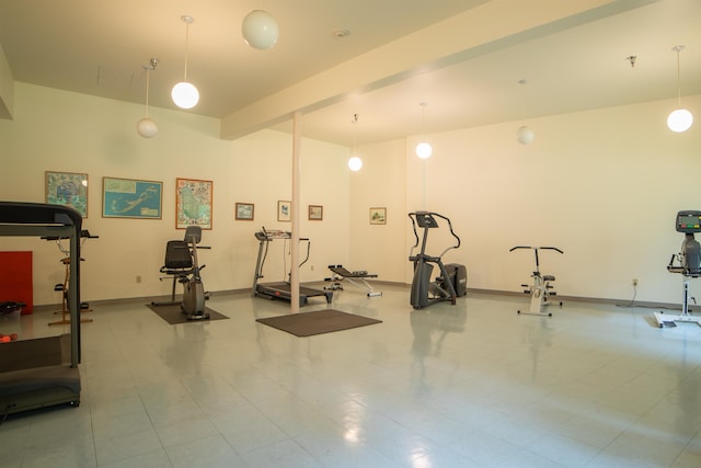 view of workout room