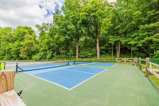 view of tennis court