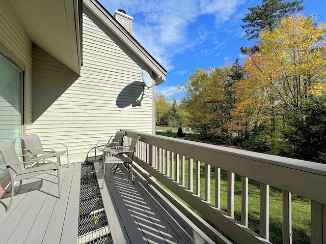 34 Sugar Brook Rd Unit F4, Peru, VT 05152 - view of wooden terrace