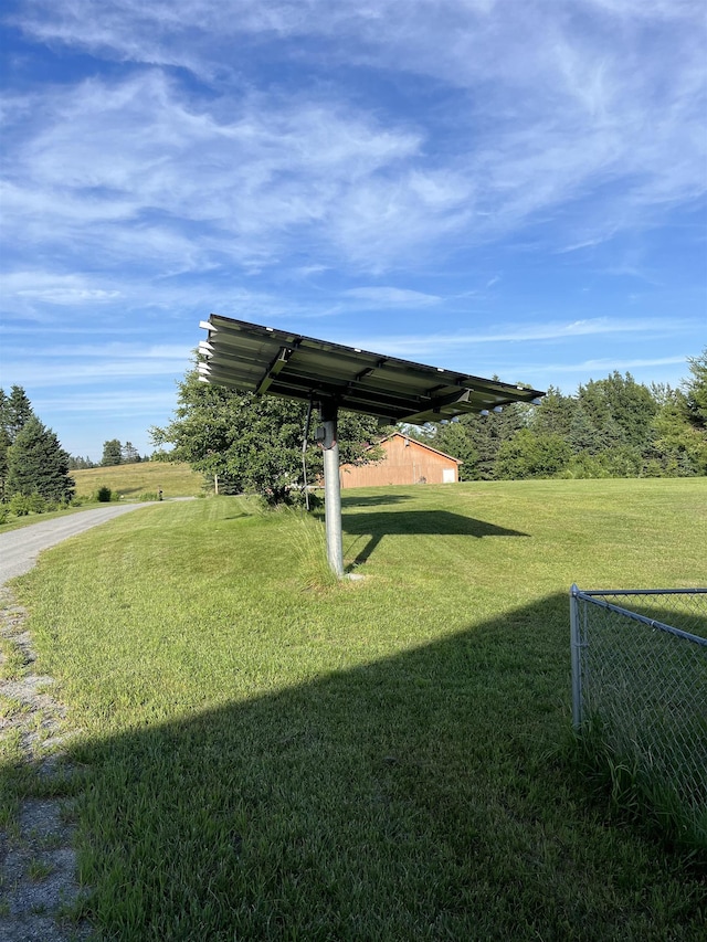 view of home's community featuring a lawn