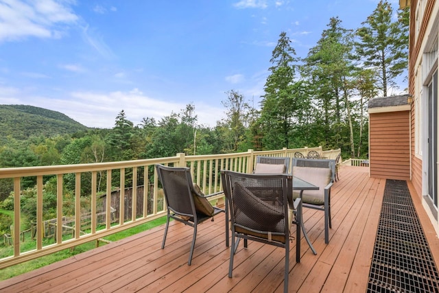 view of wooden terrace