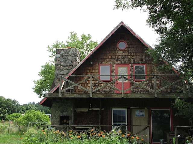 view of back of property