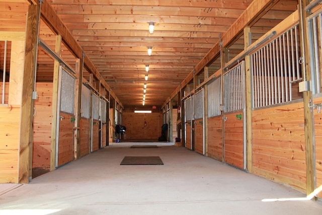 view of horse barn