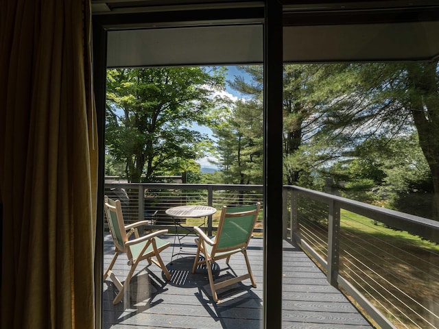 view of balcony