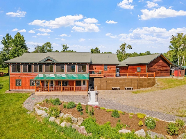 view of rear view of property