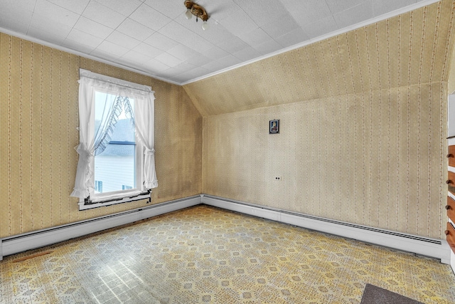 bonus room with lofted ceiling