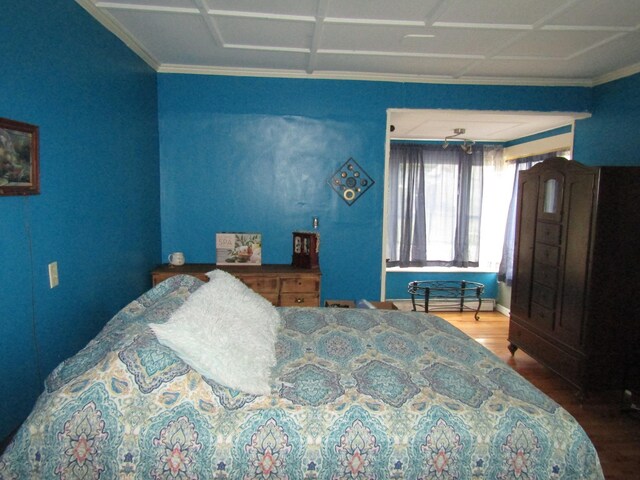 bedroom featuring hardwood / wood-style floors