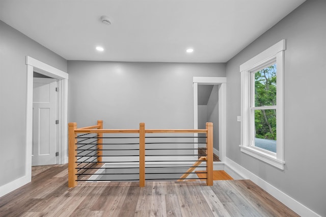 interior space featuring a healthy amount of sunlight and wood-type flooring