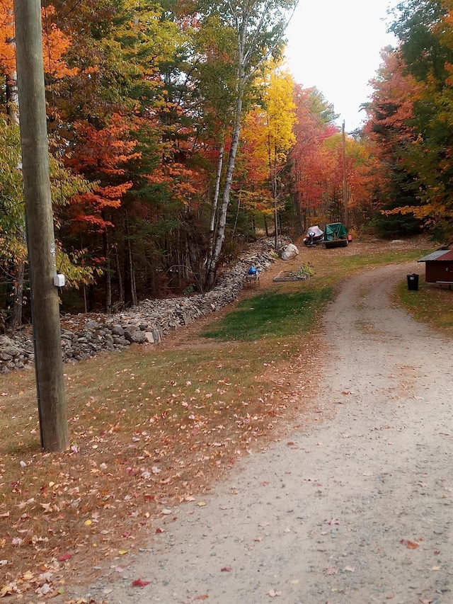 view of road