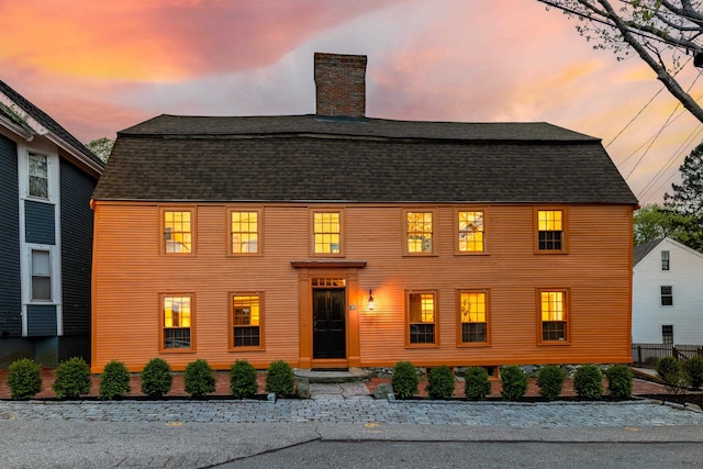 view of colonial-style house