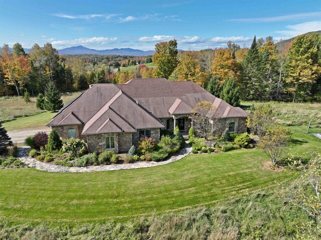 exterior space with a mountain view